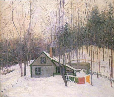 Lilla Cabot Perry A Snowy Monday oil painting image